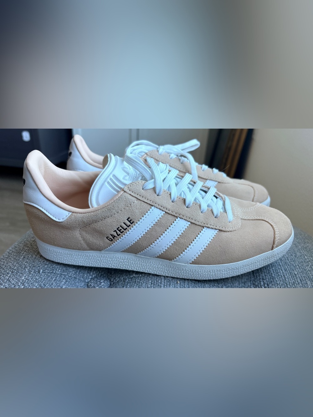 adidas Gazelle Women's Suede Sneakers in Halo Blush Size 7.5
